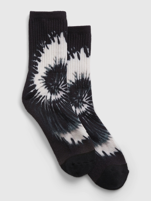 1 of 8 showing, with the color black tie dye diamonds of product Tube Socks