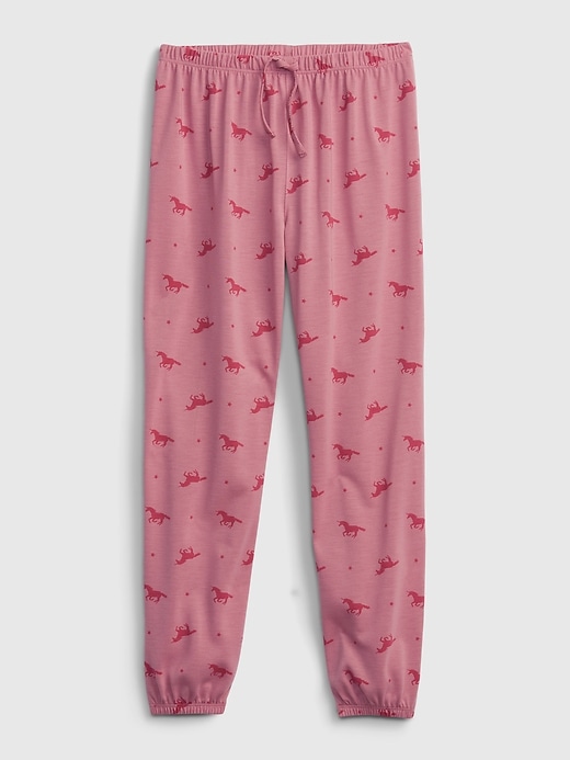 View large product image 1 of 1. Kids 100% Recycled Print PJ Joggers