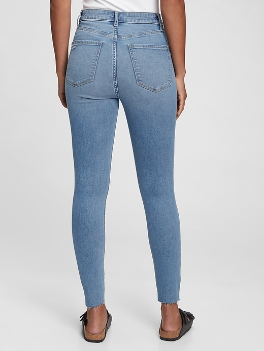 2 of 8 showing, with the color medium destroy of product Sky High Rise Universal Jegging