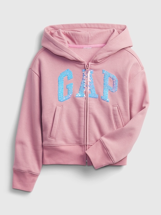 Image number 4 showing, Kids Gap Logo Flippy Sequin Hoodie