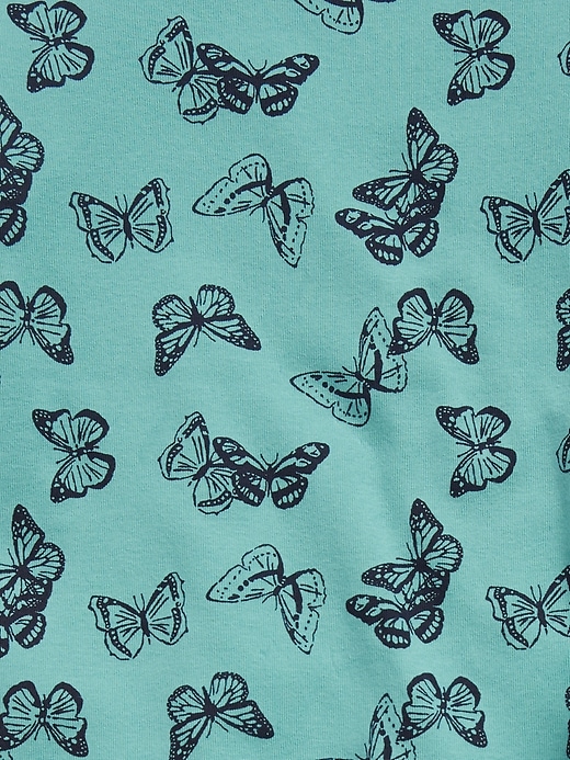 Kids 100% Organic Cotton Butterfly Graphic PJ Set