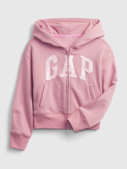 Image number 1 showing, Kids Gap Logo Flippy Sequin Hoodie