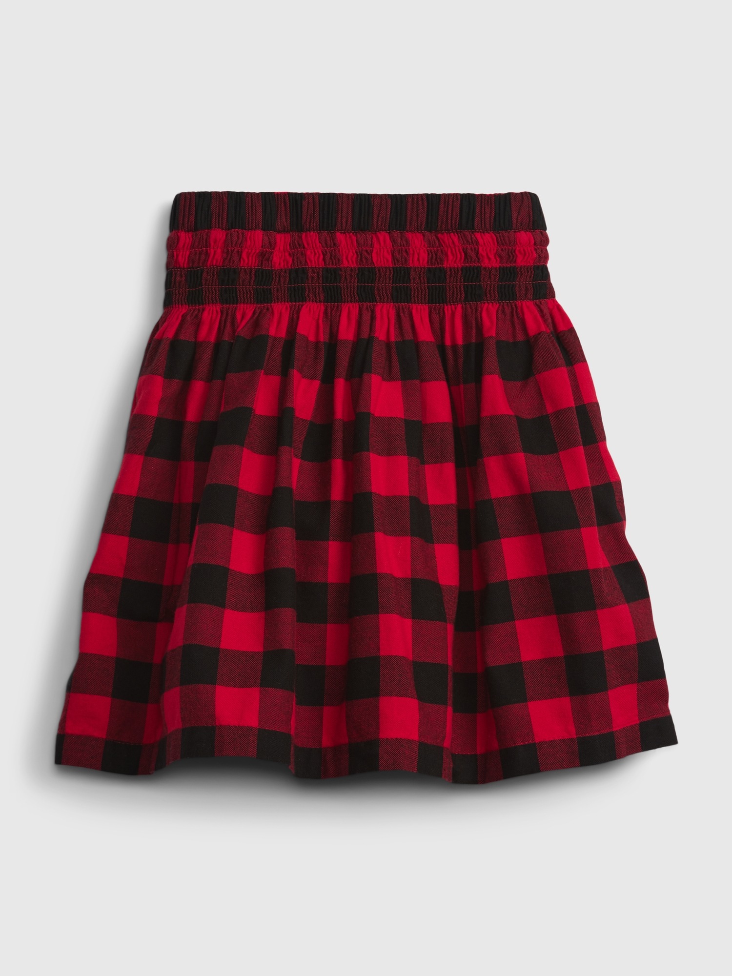 a checked skirt