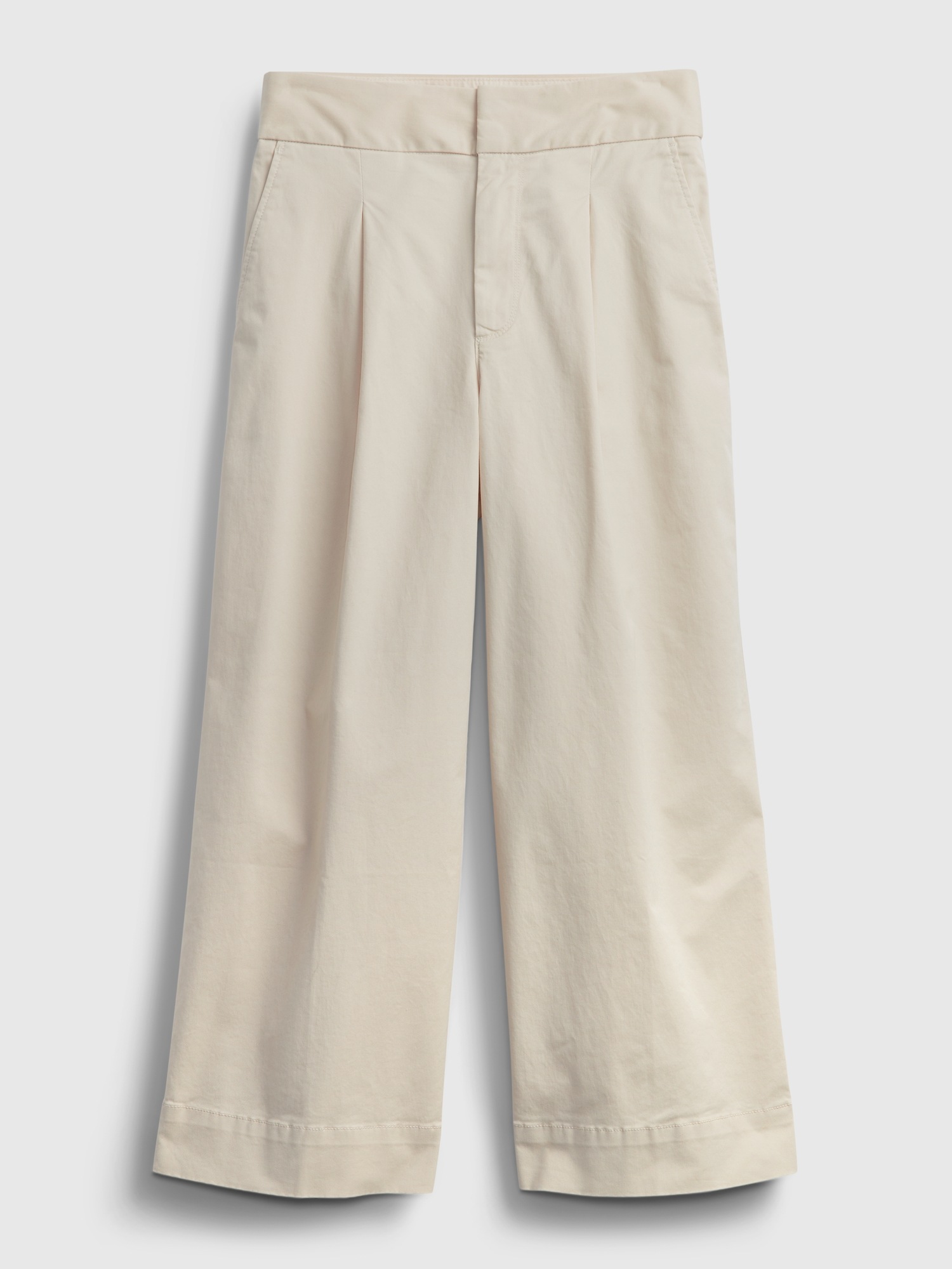 High Rise Wide-Leg Khakis with Washwell | Gap