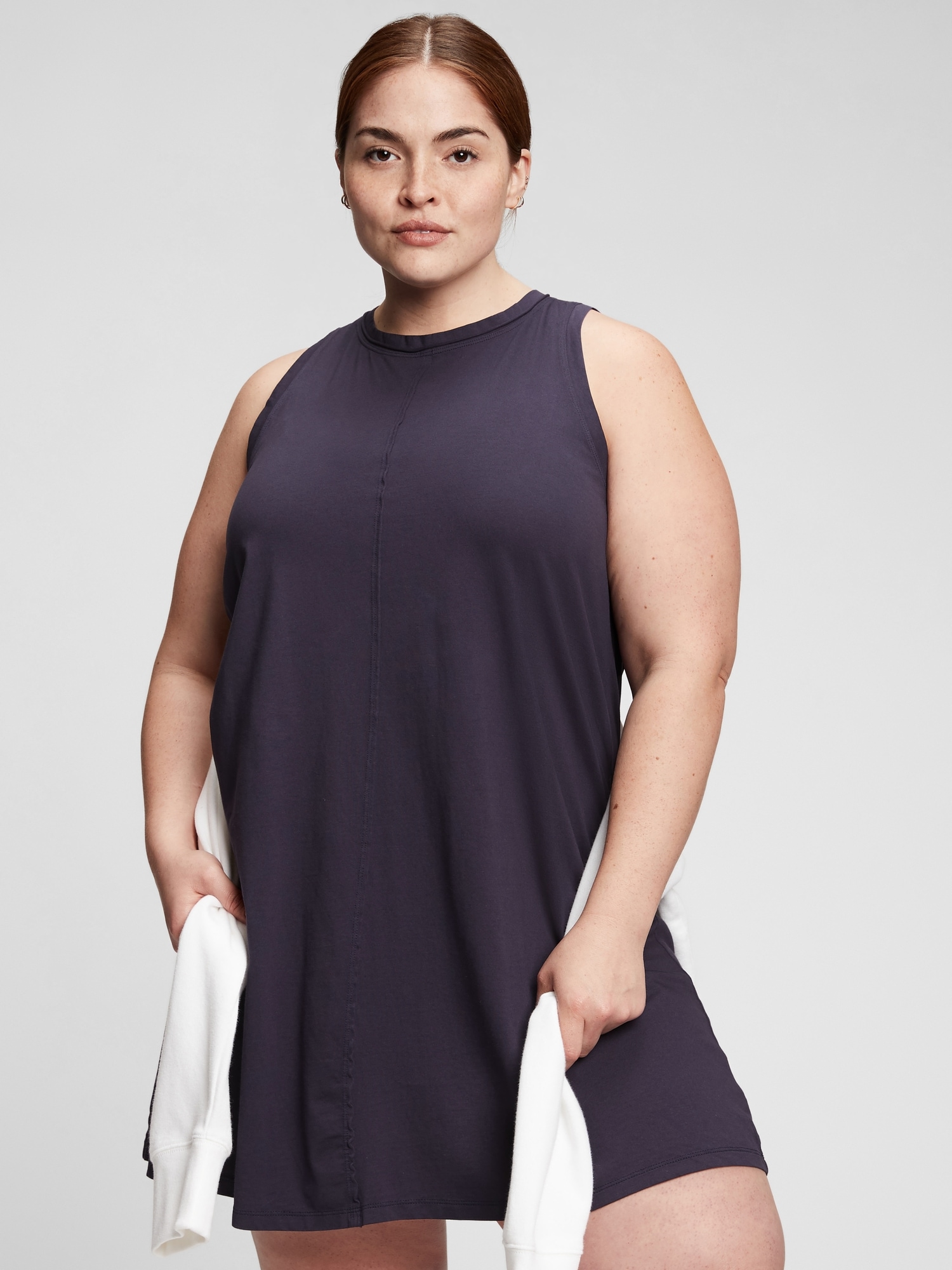 Gap sleeveless on sale swing dress
