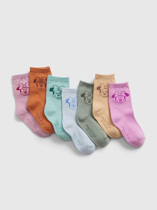 View large product image 1 of 1. babyGap &#124 Disney Minnie Mouse Socks (7-Pack)