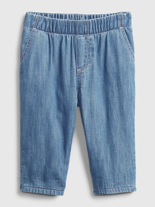 Image number 3 showing, Baby Lined Pull-On Bubble Jeans