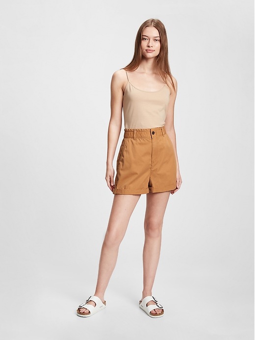Gap 5" High Rise Paperbag Shorts with Washwell