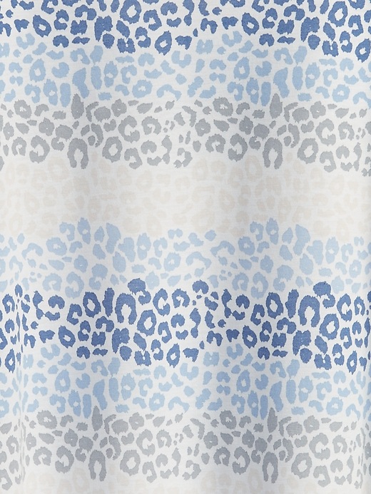 2 of 8 showing, with the color ivory blue frost of product Kids 100% Recycled Animal Print PJ Dress