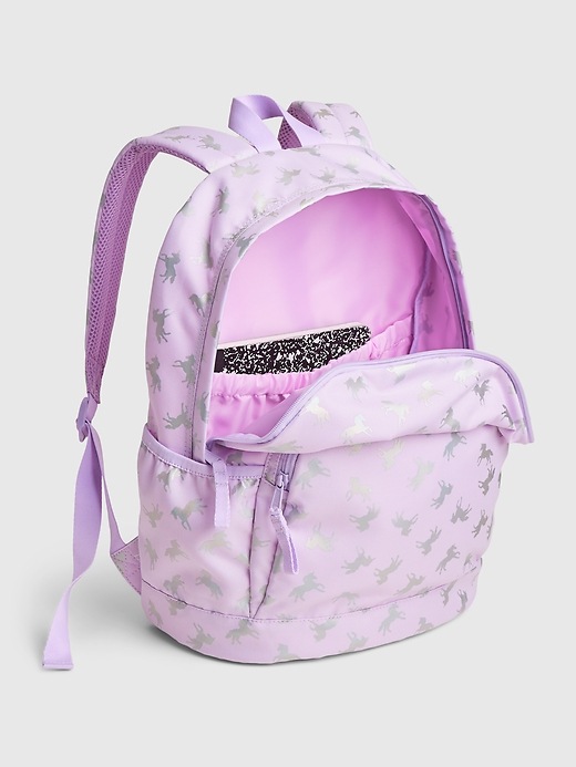 Image number 3 showing, Kids Recycled Senior Unicorn Graphic Backpack