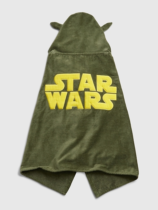 2 of 8 showing, with the color desert cactus of product GapKids &#124 Star Wars™ Hooded Towel