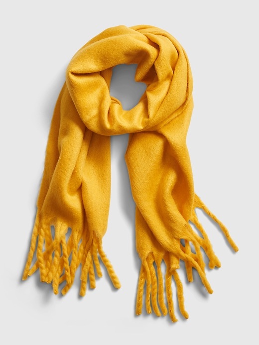 1 of 8 showing, with the color rugby gold of product Brushed Scarf