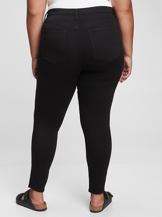 high rise true skinny jeans with washwell