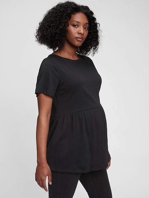 Image number 7 showing, Maternity Peplum T-Shirt