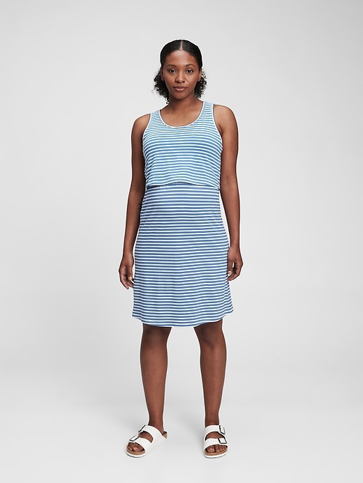 Nursing dress blue clearance