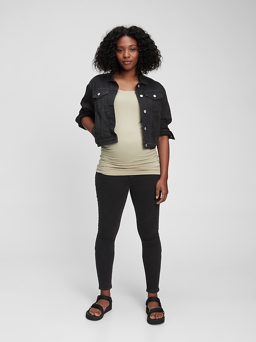 Image number 1 showing, Maternity Full Panel Favorite Jeggings with Washwell&#153