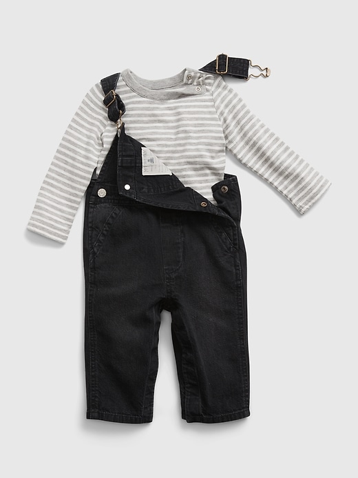 Image number 3 showing, Baby Overall Outfit Set