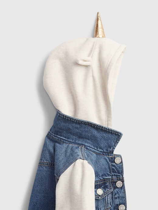 Image number 3 showing, Toddler Denim Unicorn Jacket