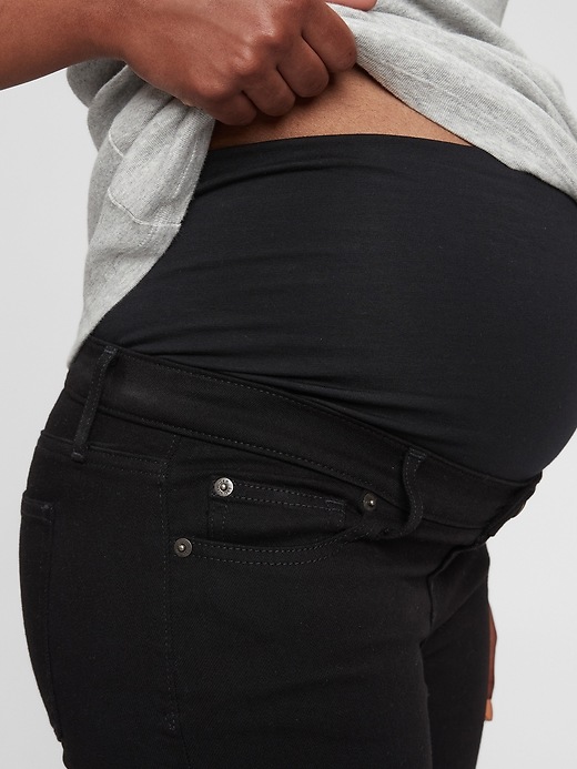 Image number 3 showing, Maternity True Waistband Full Panel Skinny Jeans with Washwell&#153