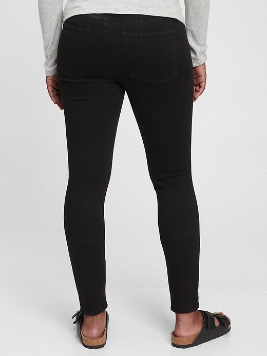 Maternity True Waistband Full Panel Skinny Jeans with Washwell™ Gap