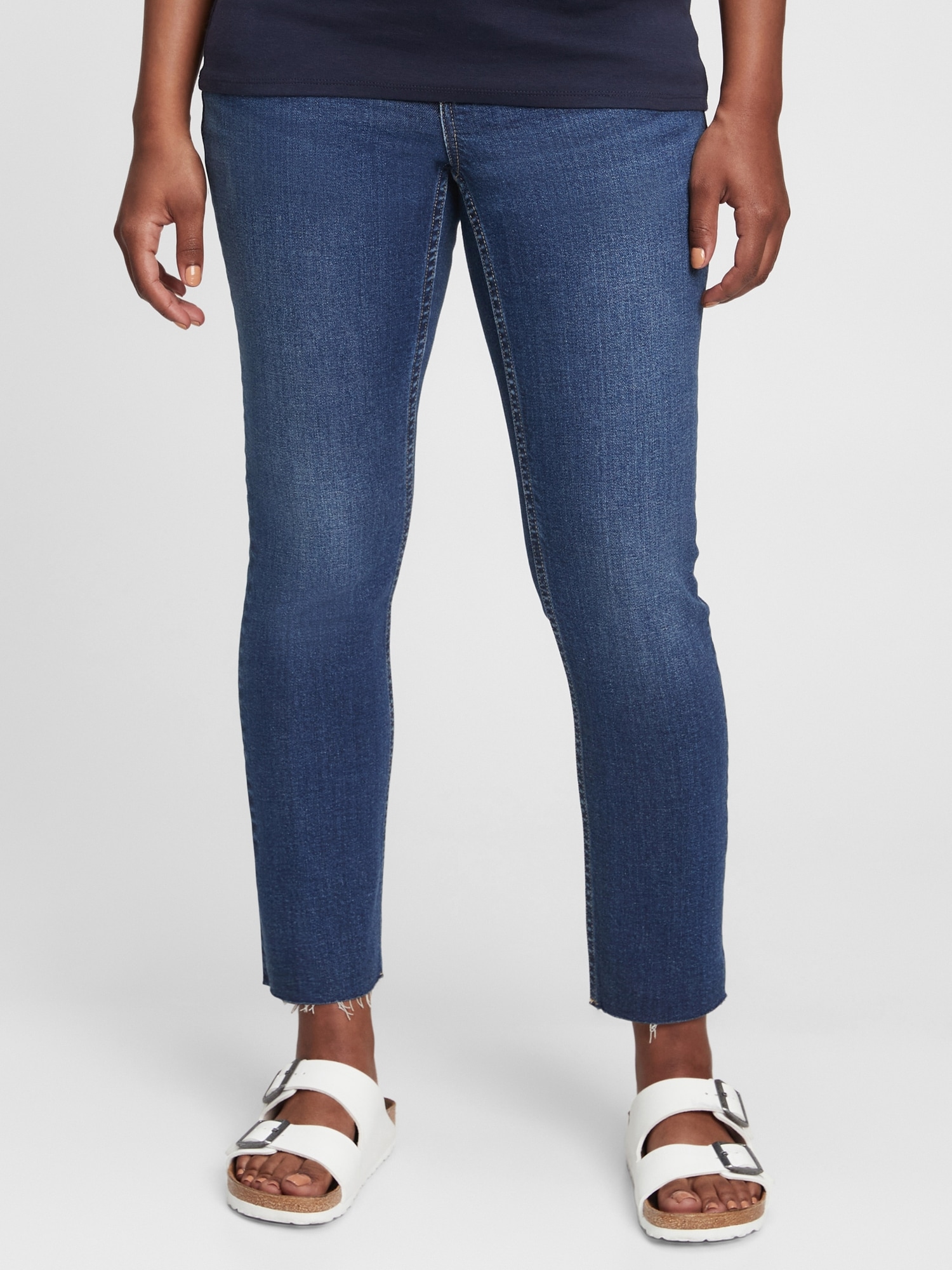 Maternity True Waistband Full Panel Vintage Slim Jeans with Washwell™ Gap