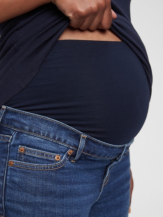Image number 3 showing, Maternity True Waistband Full Panel Vintage Slim Jeans with Washwell&#153