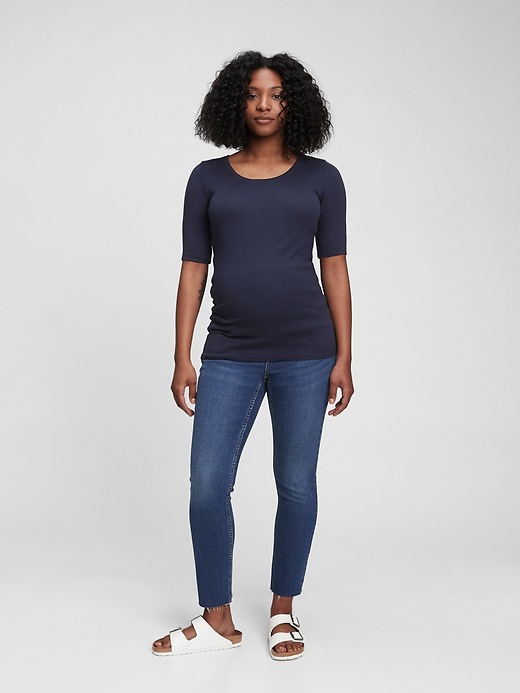 Image number 4 showing, Maternity True Waistband Full Panel Vintage Slim Jeans with Washwell&#153