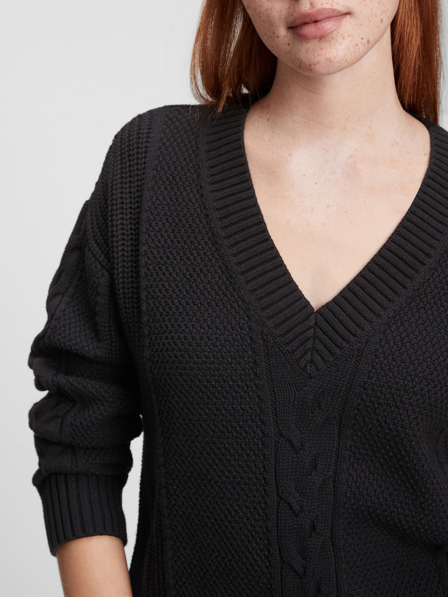 ralph lauren grey v neck jumper