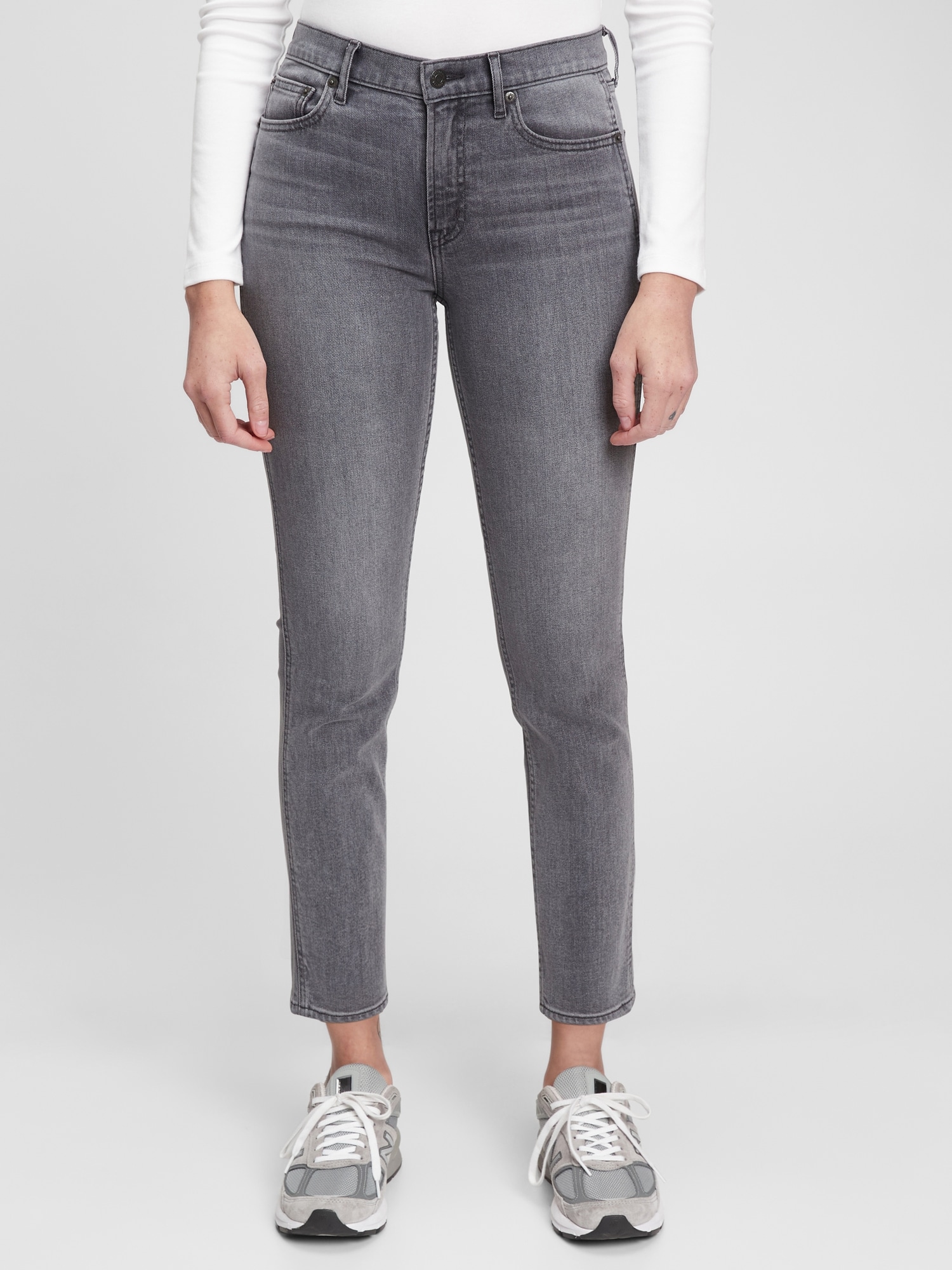 Mid Rise Vintage Slim Jeans with 