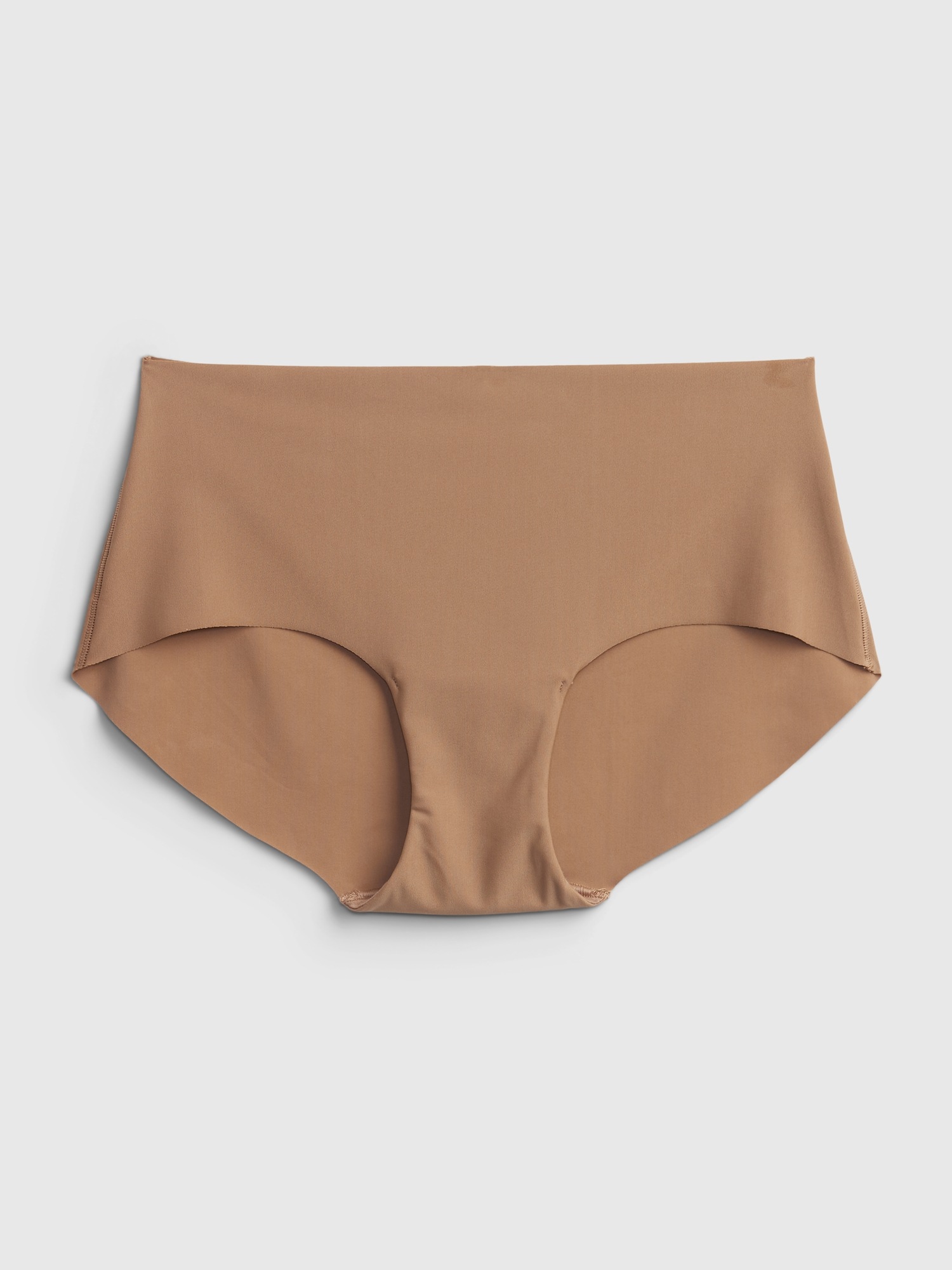 NEW Microfiber No-Show Hipster Panty in Brown