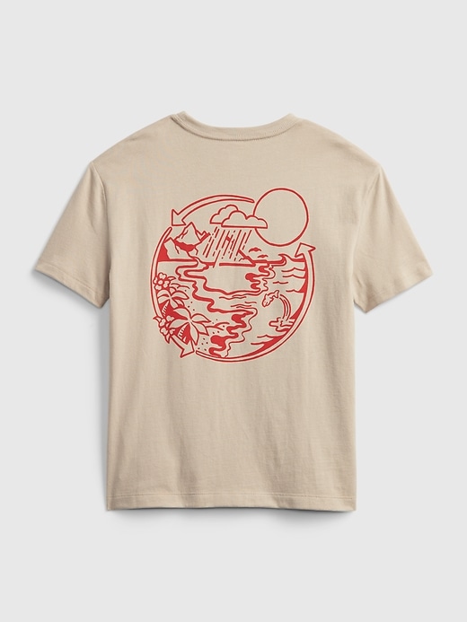 2 of 8 showing, with the color sand khaki of product Kids Gen Good T-Shirt
