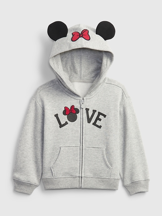 View large product image 1 of 3. babyGap &#124 Disney Minnie Mouse 3D Hoodie