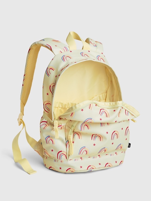 2 of 8 showing, with the color new honeysuckle of product Kids Recycled Rainbow Graphic Junior Backpack