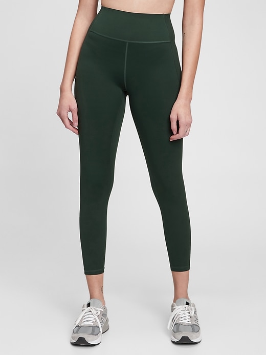 Image number 8 showing, GapFit High Rise Power Compression 7/8 Leggings
