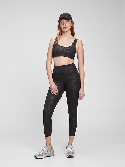 Image number 9 showing, GapFit High Rise Power Compression 7/8 Leggings