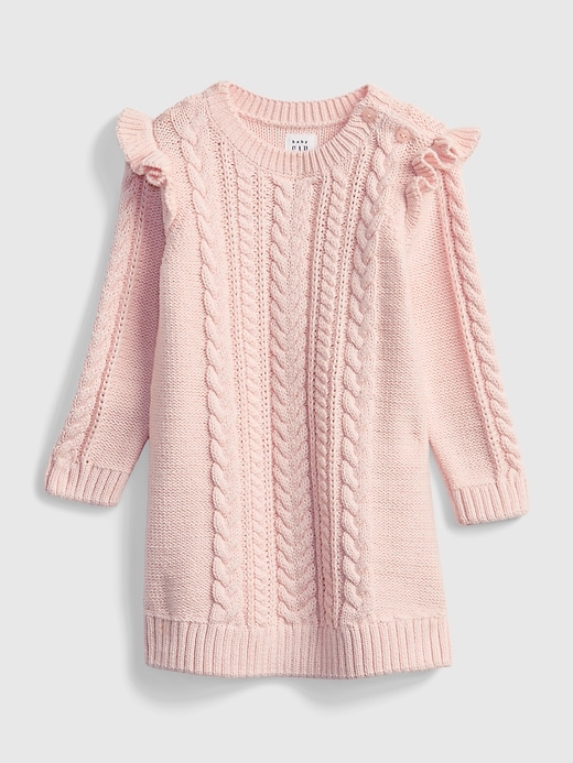 Image number 1 showing, Baby Cable-Knit Sweater Dress
