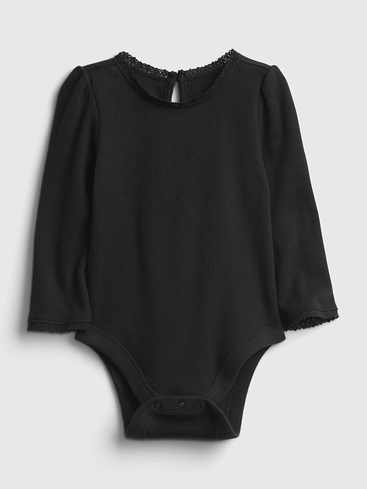 1 of 8 showing, with the color black of product Baby Mix and Match Bodysuit