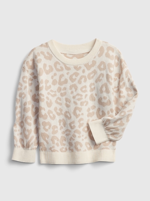 View large product image 1 of 1. Toddler Print Crewneck Sweater