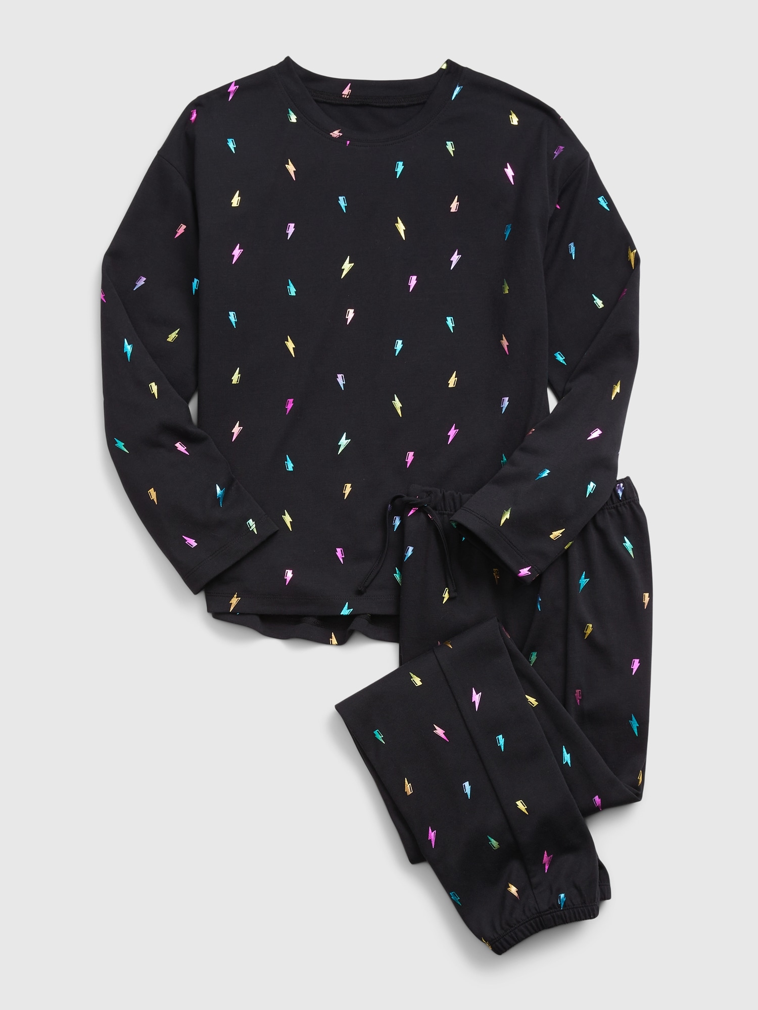 Kids Recycled Lightning Bolt PJ Set