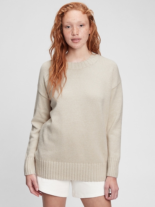Image number 1 showing, Relaxed Tunic Sweater