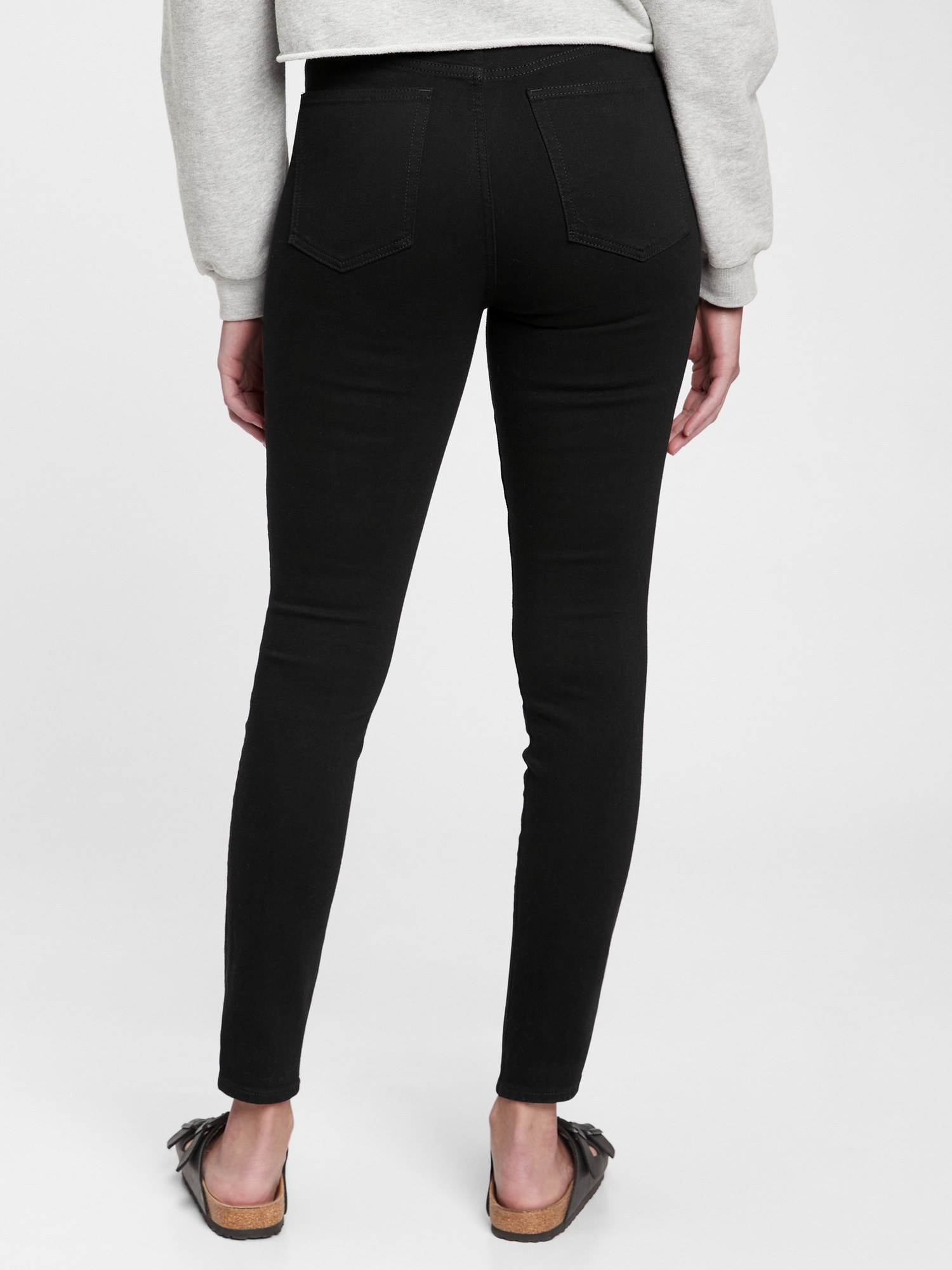 high rise true skinny jeans with washwell