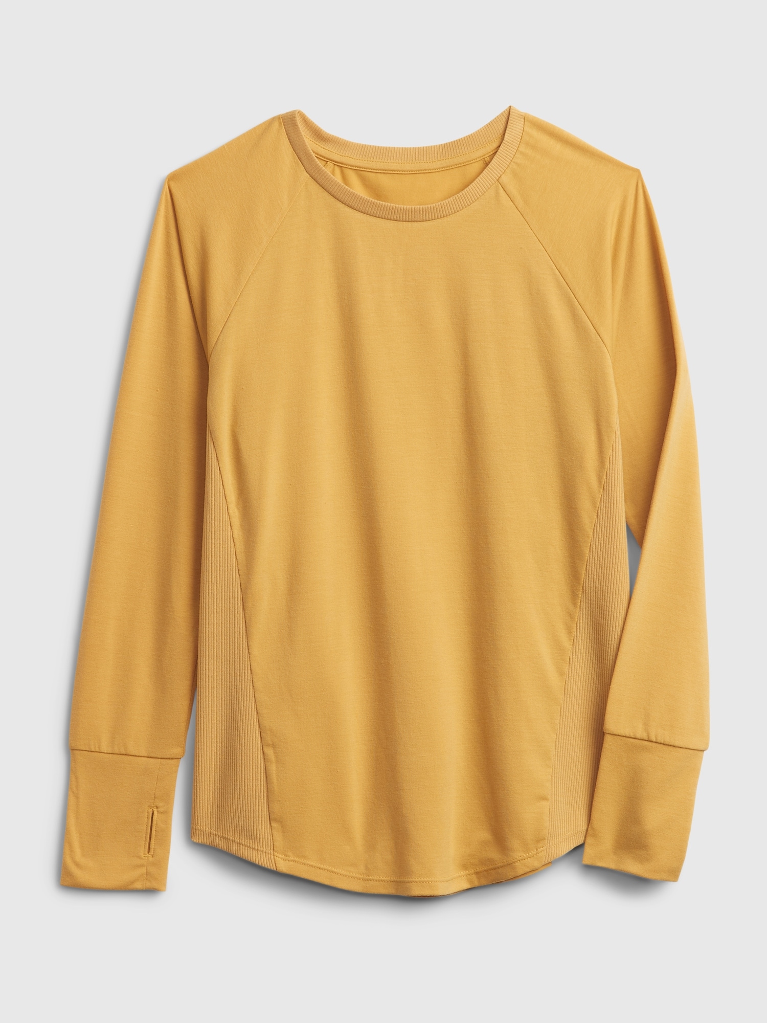 GapFit Kids Polyester Ribbed Raglan T-Shirt