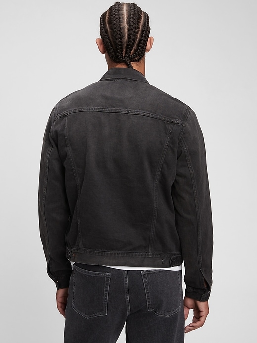 2 of 8 showing, with the color washed black of product Icon Denim Jacket With Washwell™