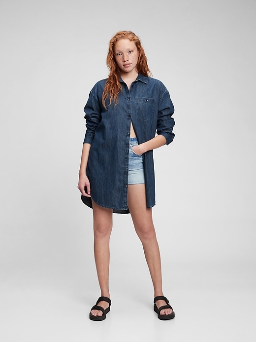 Image number 1 showing, Oversized Denim Shirt