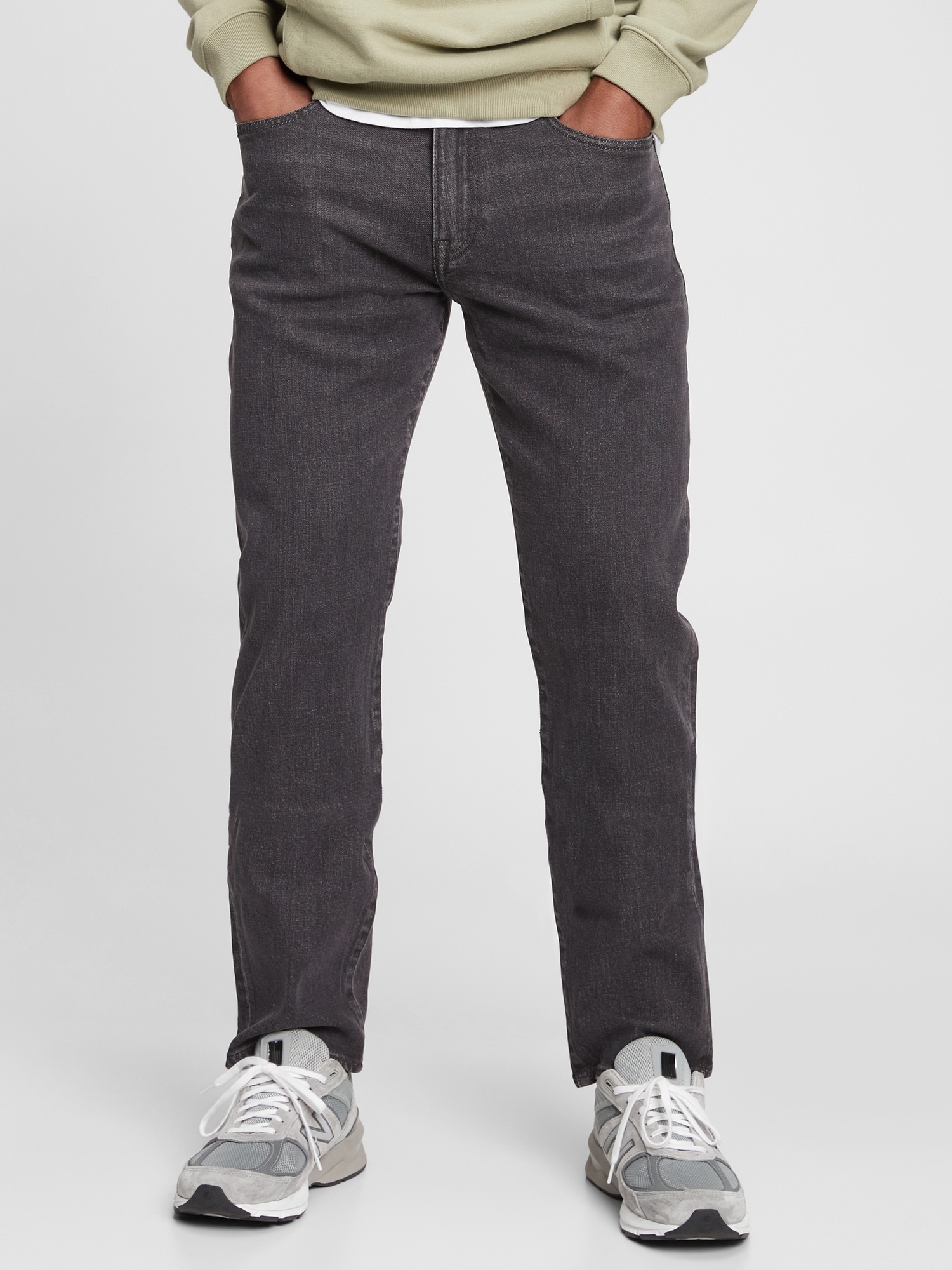 Soft Flex Straight Jeans with Washwell™ | Gap