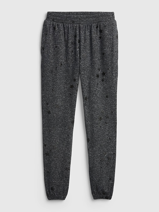 1 of 8 showing, with the color black of product Kids Softspun Pull-On Joggers