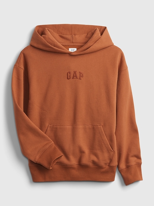 1 of 8 showing, with the color rusty orange of product Kids Gen Good Hoodie