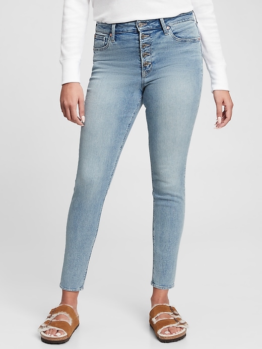 Gap High Rise Universal Legging Jeans with Washwell