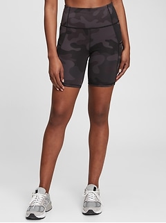 Alo Camo Biker Shorts