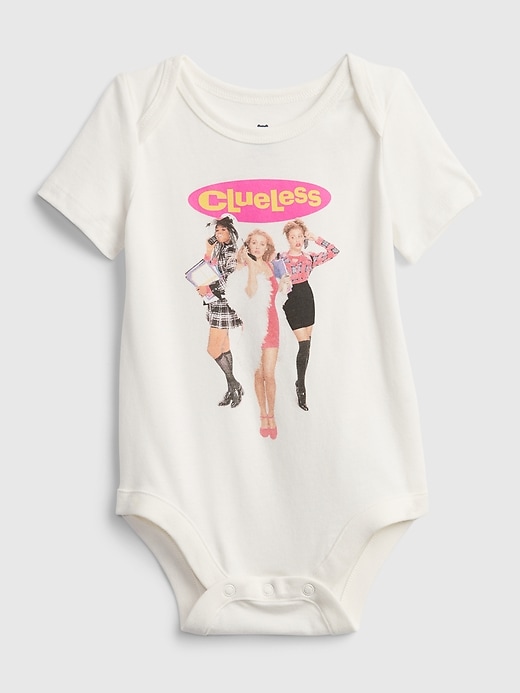1 of 8 showing, with the color new off white of product Baby & Toddler Graphic Bodysuit